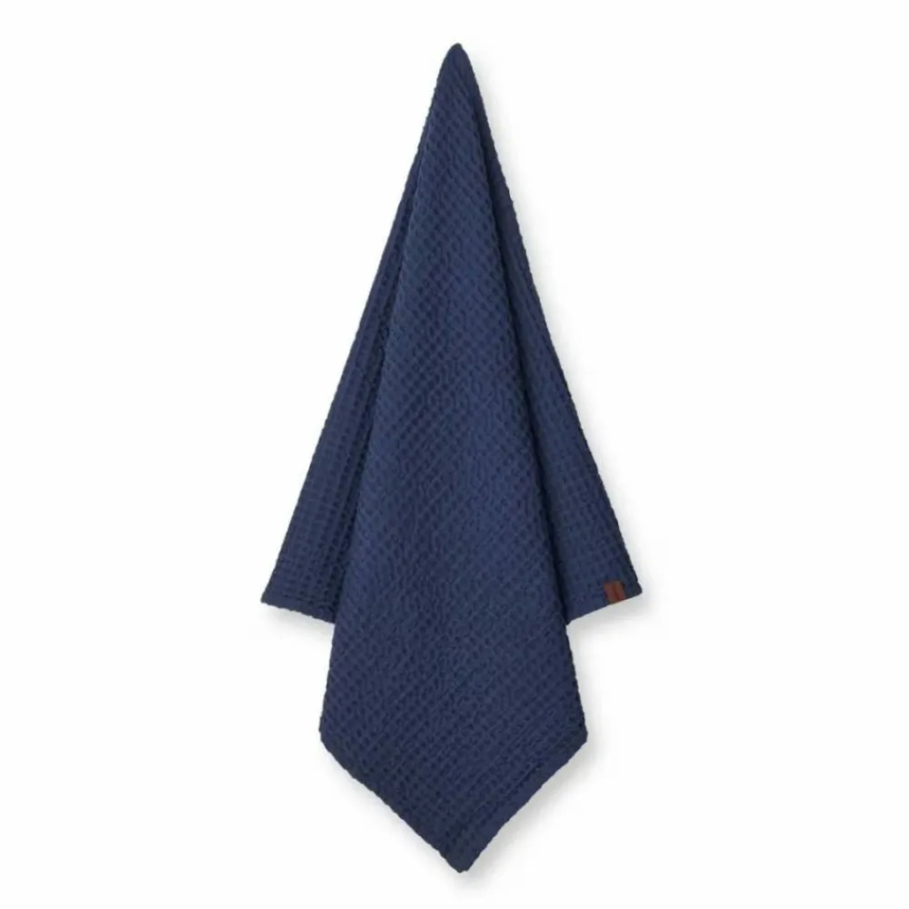 Humdakin Waffle badhandduk 70x135 cm Sea blue