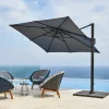 Outlet Cane-line Hyde Luxe Tilt parasoll 300x300 cm Taupe