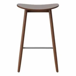 Massproductions Icha barstol 65 cm Valnötsbetsad bok