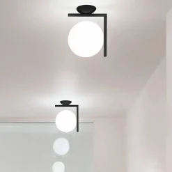 Best Flos IC lights C/W1 vägglampa Svart-opal