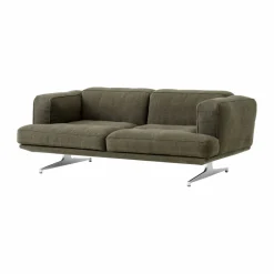 Hot &Tradition Inland AV22 soffa 2-sits Clay 0014-polished aluminium