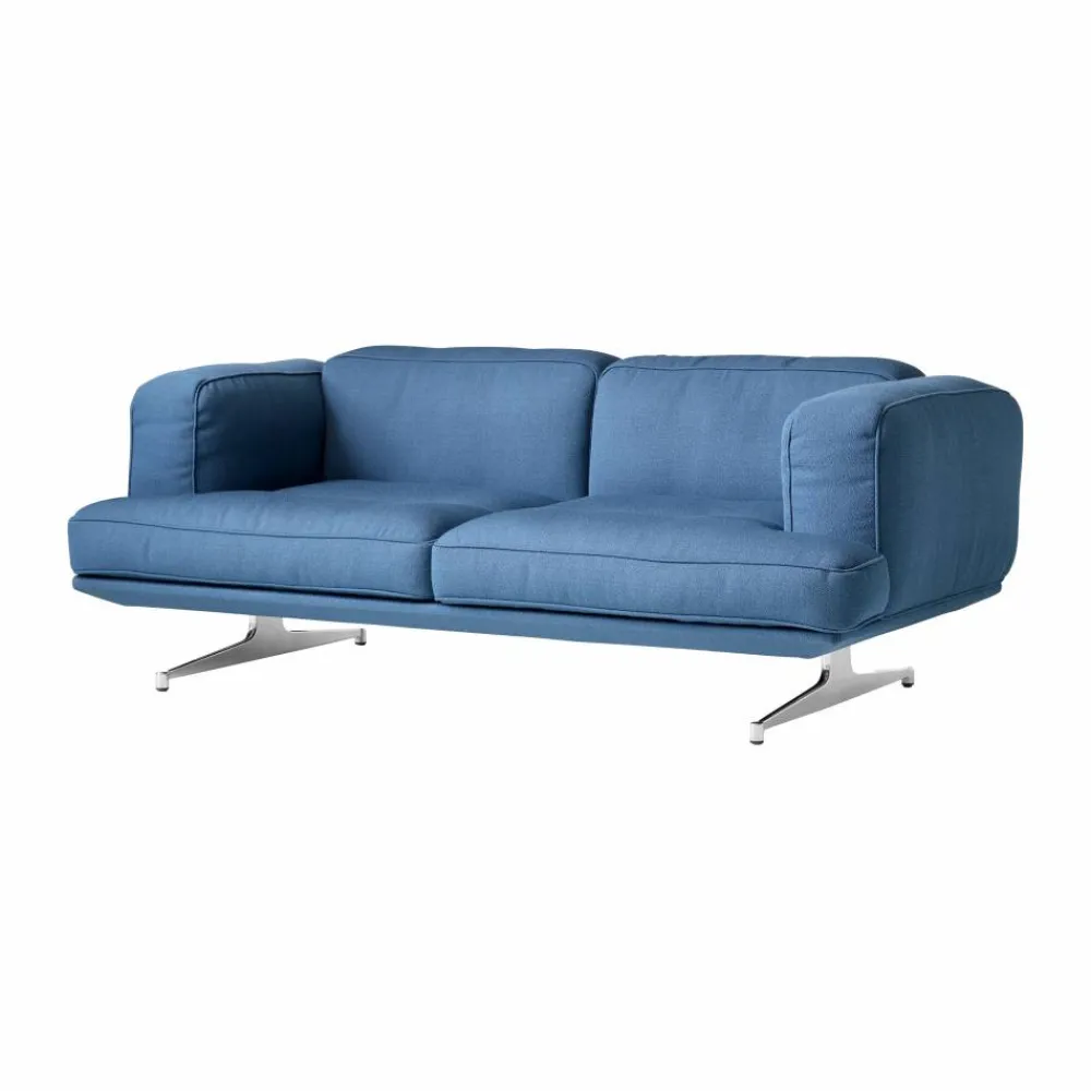 &Tradition Inland AV22 soffa 2-sits Vidar 733-polished aluminium