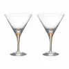 Orrefors Intermezzo martiniglas 25 cl 2-pack Guld