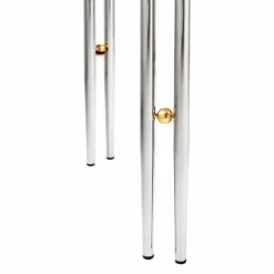 Outlet GUBI IOI soffbord Ø50 cm Krom-mässing-vit marmor
