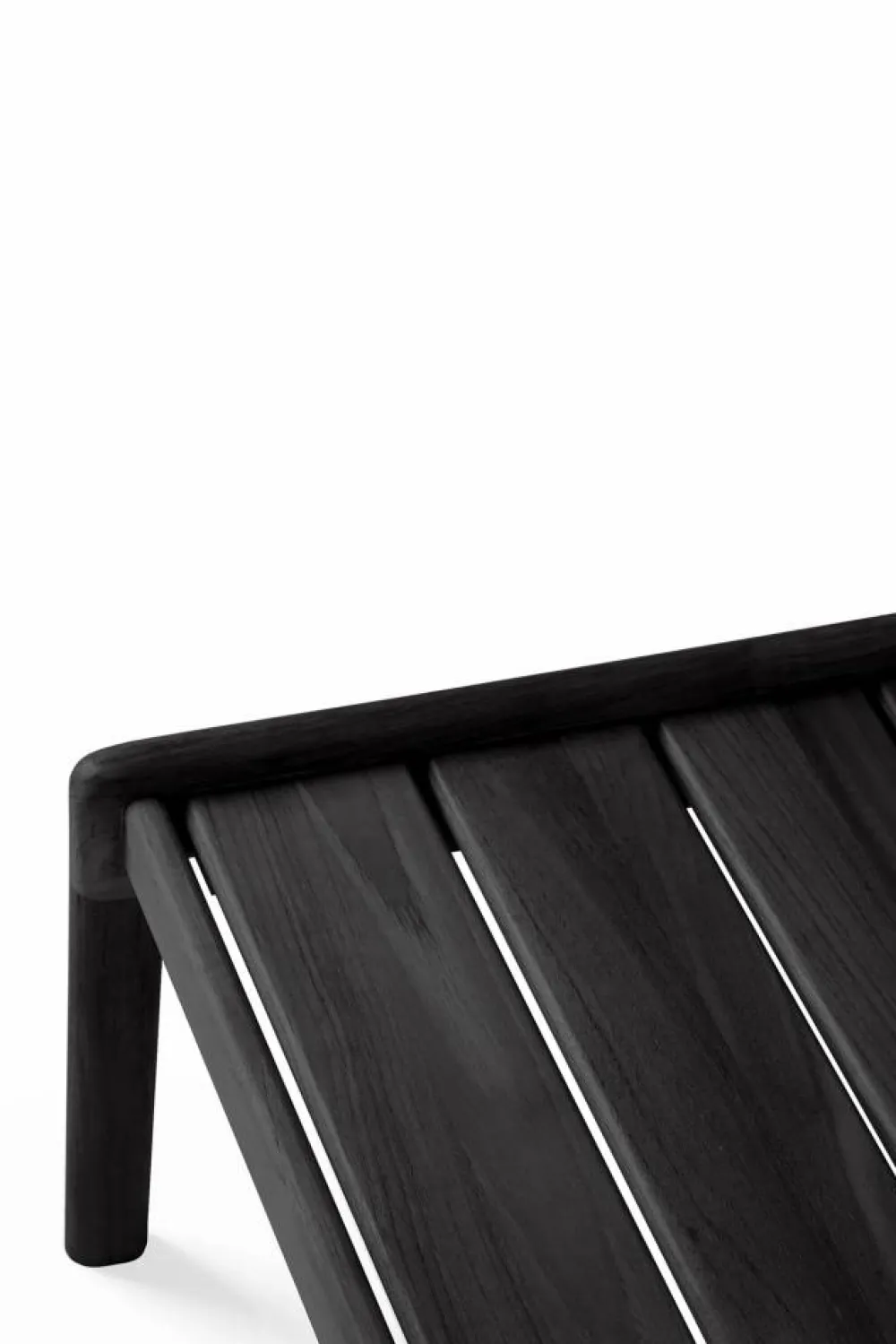Ethnicraft Jack outdoor sidobord svartbetsad teak 54x54 cm