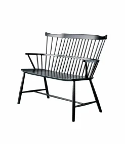 FDB Møbler J52D bänk Beech black painted