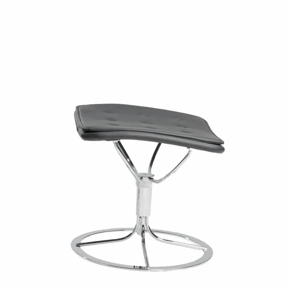 Bruno Mathsson International Jetson 66 fotpall Svart-svart väv-svart skoning