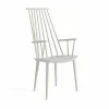 HAY J110 karmstol Warm grey lackerad bok