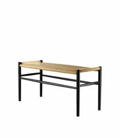 Outlet FDB Møbler J163 Piano bänk Oak black painted-nature