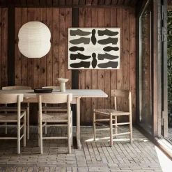 Fredericia Furniture J39 stol Såpad ek-flätad natur