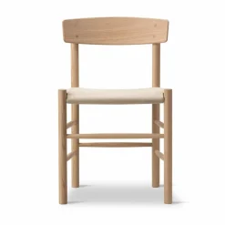 Hot Fredericia Furniture J39 stol Såpad ek-natur canvas
