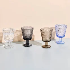 Discount Iittala Kastehelmi dricksglas på fot 26 cl 2-pack Aqua