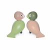 Discount Kay Bojesen Denmark Kay Bojesen Lovebirds set Ljusgrön-rosa