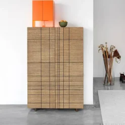 Asplund Kilt Light 137 sideboard char grey 3 dörrar