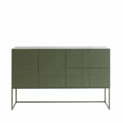 Asplund Kilt Light 137 sideboard green khaki 3 dörrar