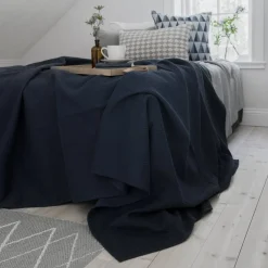 Scandi Living Kimono överkast 139x260 cm storm blue (blå)