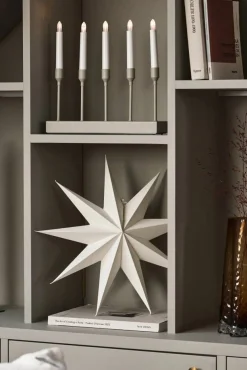Sale Scandi Living Kindle portabel adventsljusstake 30 cm Beige