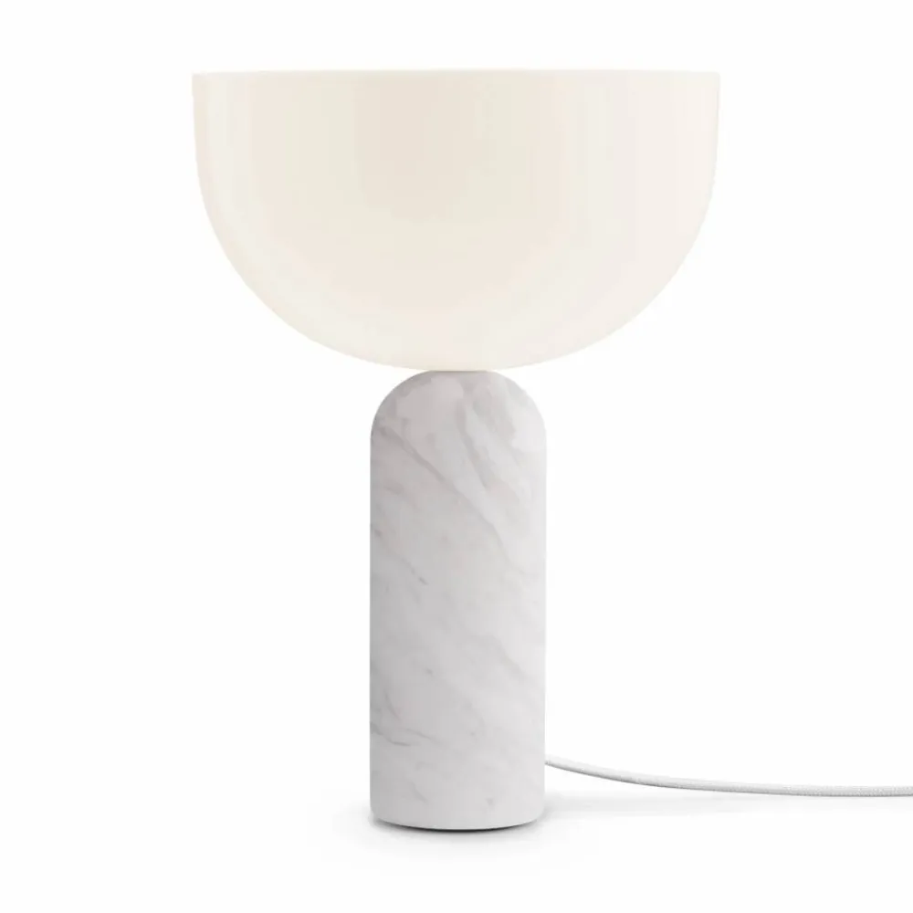 Discount New Works Kizu bordslampa small 35 cm White marble