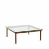 Online HAY Kofi soffbord Walnut-clear glass 100 cm