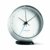 Georg Jensen Koppel bordsklocka Ø 10 cm vit-rostfritt stål