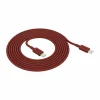 Kord USB-C till USB-C laddningskabel 1 8 m Fired Brick