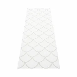 Discount Pappelina Kotte gångmatta fossil grey/white 70x300 cm
