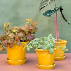 Clearance Bergs Potter Köpenhamn kruka glaserad Ø18 cm Gul