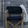 Sale Skargaarden Kryss Dining karmstol Sunbrella Heritage Leaf green teak