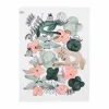 Arabia Kukkamaa kökshandduk 50x70 cm Grön