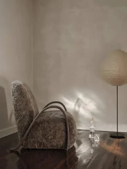 Ferm Living Kurbis golvlampa high Natural-black