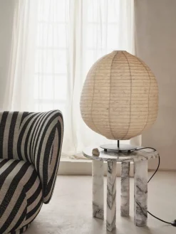 Sale Ferm Living Kurbis golvlampa low Natural-black