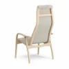 Outlet Swedese Lamini barnfåtölj lackad bok/fårskinn Moonlight (beige)