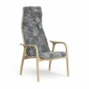 Outlet Swedese Lamini barnfåtölj lackad ek/fårskinn Scandinavian Grey (grå)