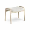 Discount Swedese Lamino fotpall vitpigmenterad ek/fårskinn Offwhite (vit)