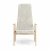 Discount Swedese Lamino fåtölj lackad bok/fårskinn Offwhite (vit)