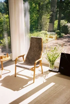 Barn Swedese Lamino fåtölj oljad ek/fårskinn Scandinavian Grey (grå)