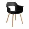 Online HAY Layout Armchair 221 karmstol Black-lackerad ek