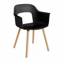 Online HAY Layout Armchair 221 karmstol Black-lackerad ek