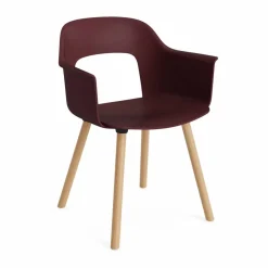 HAY Layout Armchair 221 karmstol Bordeaux-lackerad ek