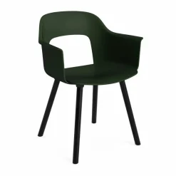 Outlet HAY Layout Armchair 221 karmstol Bottle green-svartlackerad ek