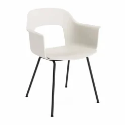 Clearance HAY Layout Armchair 211 karmstol Cream white-svartlackerad stål