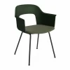 HAY Layout Armchair 213 karmstol Mode 072-bottle green-svartlackerad stål