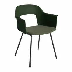 HAY Layout Armchair 213 karmstol Mode 072-bottle green-svartlackerad stål