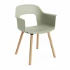 Hot HAY Layout Armchair 221 karmstol Pastel green-lackerad ek