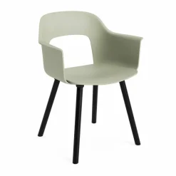 HAY Layout Armchair 221 karmstol Pastel green-svartlackerad ek