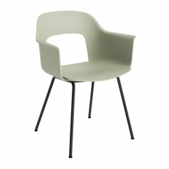 HAY Layout Armchair 211 karmstol Pastel green-svartlackerad stål