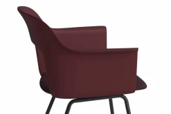 New HAY Layout Armchair 213 karmstol Remix 373-bordeaux-svartlackerad stål