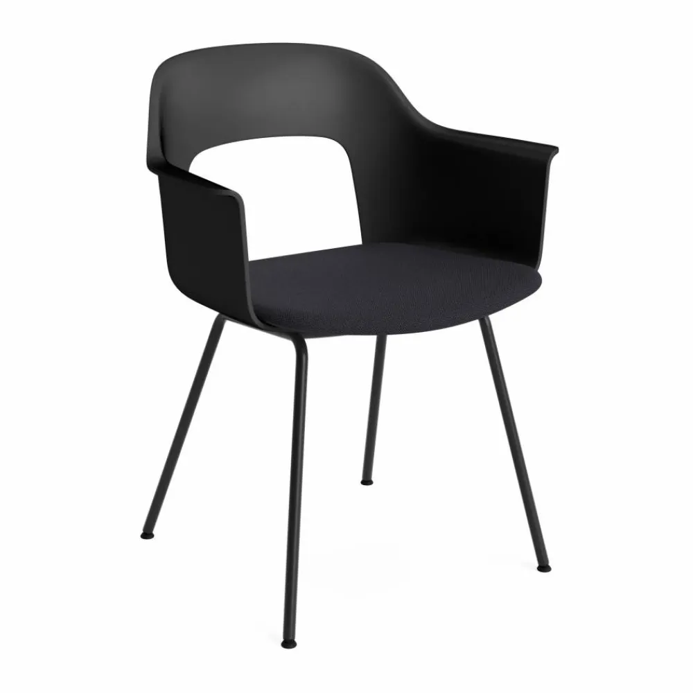 Online HAY Layout Armchair 213 karmstol Steelcut Trio 195-black-svartlackerad stål