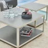 Cane-line Level sidobord Teak vitt stativ