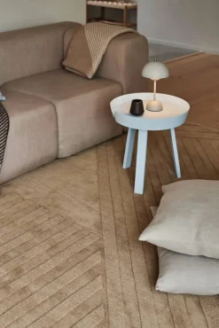 Outlet NJRD Levels Stripes ullmatta Beige 200x300 cm